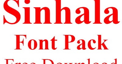 sinhala fonts install